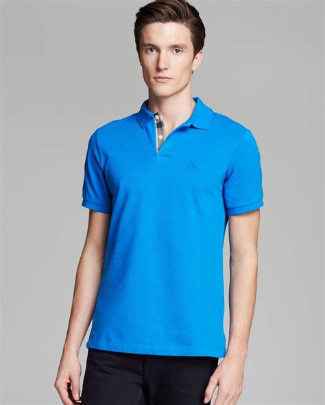 polo burberry azul|Men’s Designer T.